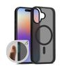 Черный Чехол-Кнопка Управления Камерой для Magsafe Iphone 17 Air 17 Pro 16 Pro Max 16 Plus 16 Pro 17 Pro Mag Safe MaxМатовый Шелковистый Чехол для Телефона