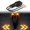 2Pcs Motorcycle LED Projection Turn Signal Light Ground Illumination Warning Lamp for Electric Vehicles