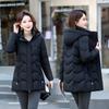 Зимняя хлопковая куртка с подкладкой для женщин, длинная, модная, свободная пуховая хлопковая куртка, теплая хлопковая куртка с подкладкой