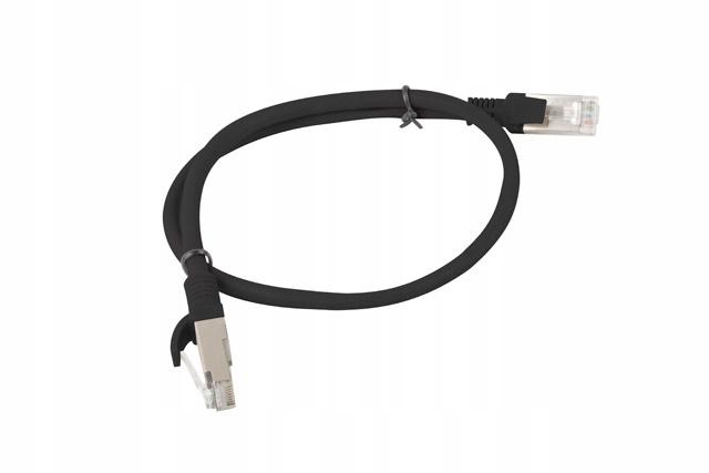 Patchcord Lanberg UTP kat.5e 0,5m czarny