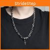Jewelry Forest Black Necklace With Titanium Chain For Couples Decoration Female