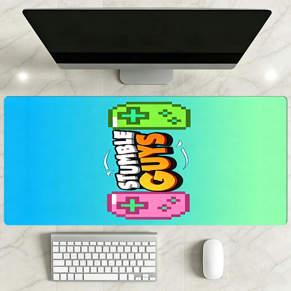 Stumble Guys Gaming Mouse Pad Desk Mouse Pad HD Print Desk Pad Non-Slip Rubber Bottom Office and Gaming Desk Decoration