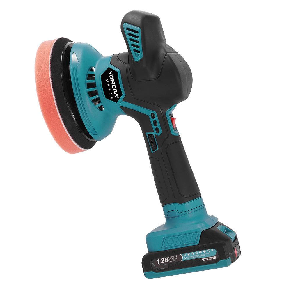 Yofidra 6 Gears Car Polisher 7000rpm Electric Polish Automobile  Polishing Sealing Glaze Machine Rotary Tool For 21V 18V Battery