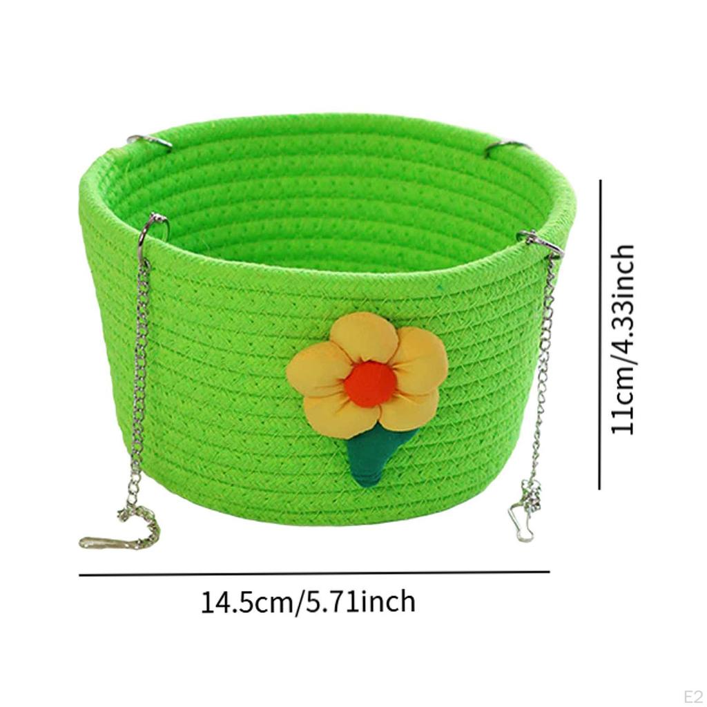 Аксессуар для клетки для мелких животных, Кровать для крысы с прочными цепочками, Подвесное гнездо для улицы и дома