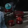 Fixed Seat Home Decoration Wood Holder Statue Pedestal Miniature Display Stand Crystal Ball Base