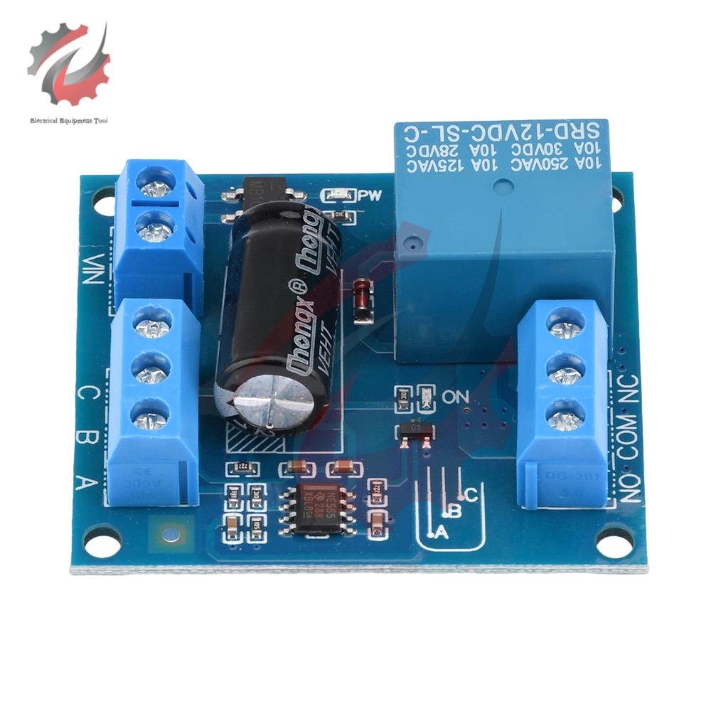 DC 12V NE555 Full Automatic Water Level Controller Liquid Sensor Relay Switch Module Auto Pumping For Water Tank/Tower