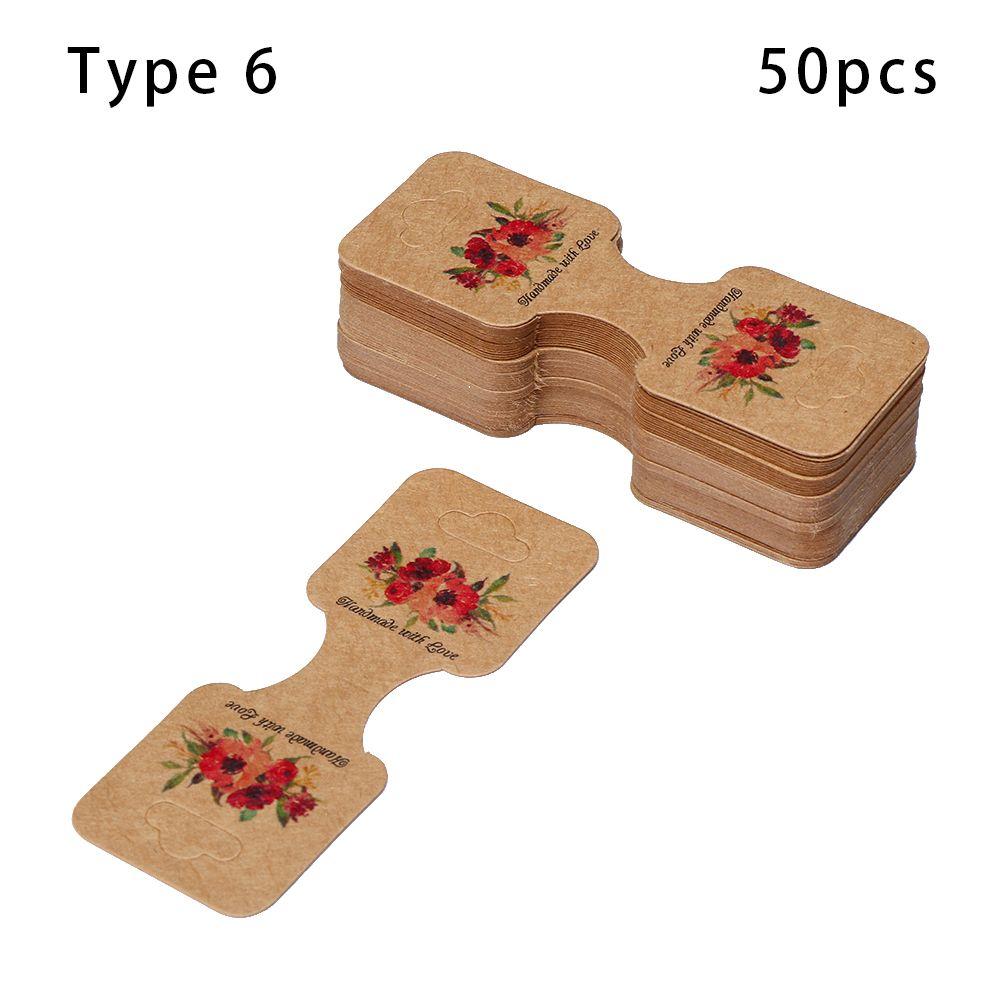 Necklace Bracelets Jewellery Packing Card DIY Package Hanging Blank Tag Display Holder Cardboard