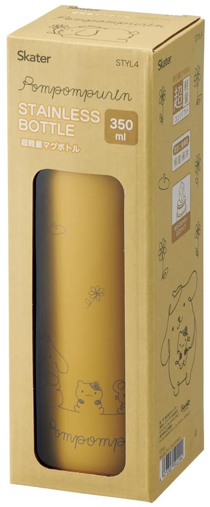 Кружка-бутылка Skater Pompompurin 350 мл Ультралегкая бутылка для воды из нержавеющей стали Sanrio STYL4-A