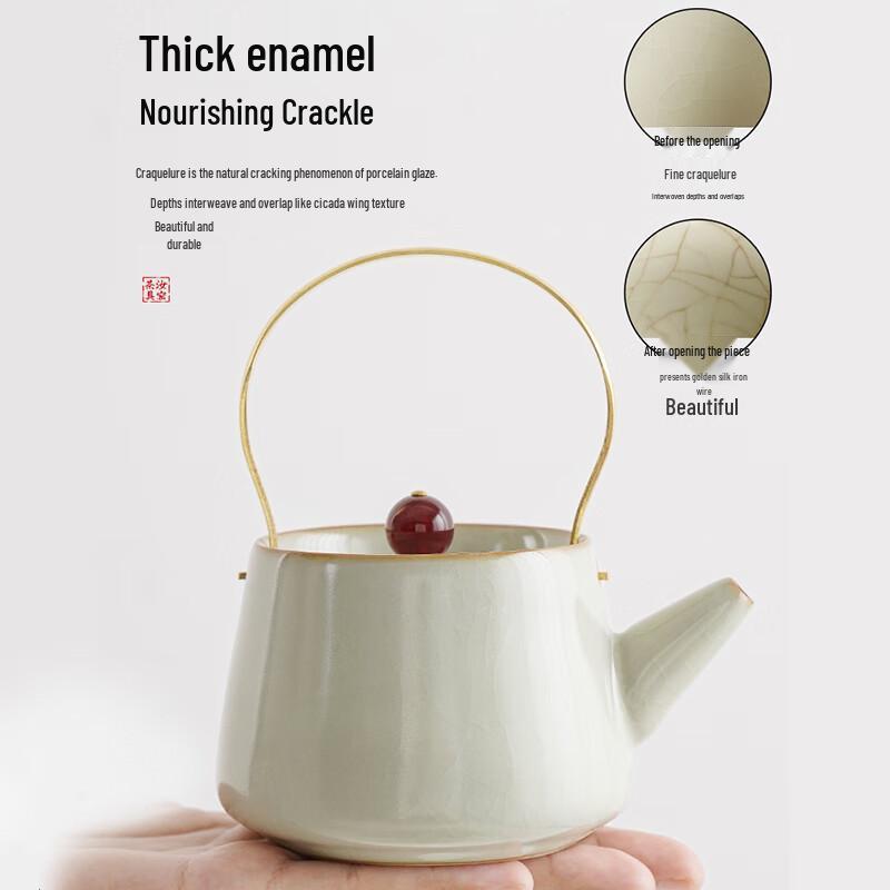 Zhaoran Ru Kiln Personal Kung Fu Tea Set (4-Piece)