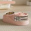 Large Capacity Cat Feeder and Water Dispenser Recirculate Filtering Cat Drinker  for Pet