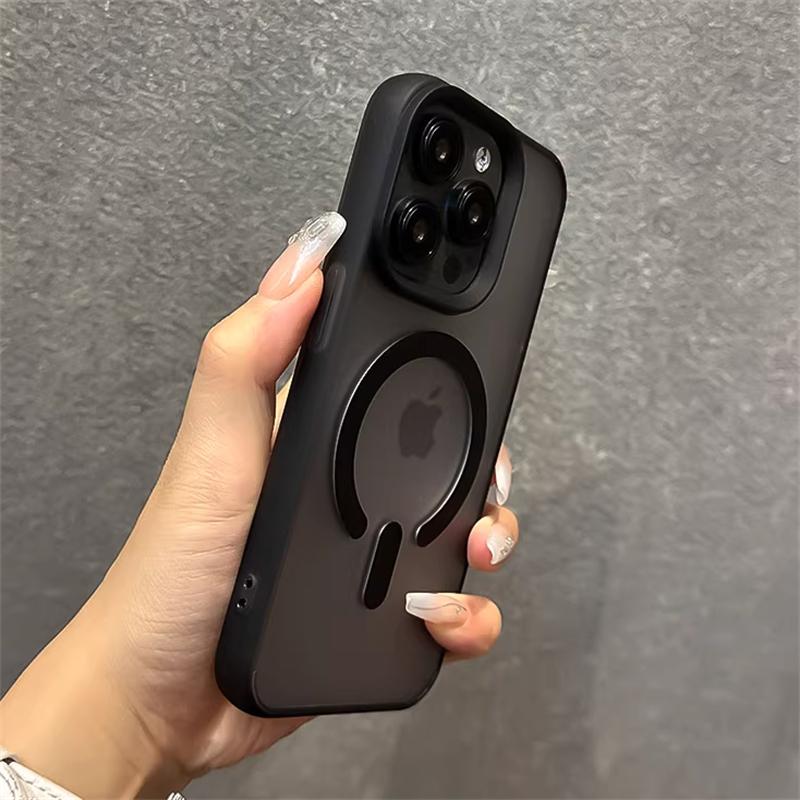 Translucent Matte Magsafe Magnetic Wireless Charge Case For iPhone 16 15 14 Plus 13 12 Pro Max 11 Jelly Bumper Shockproof Cover