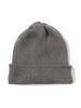 Шапка-бини Beams Boy organicsta с отворотом, женская, серый, свободный размер