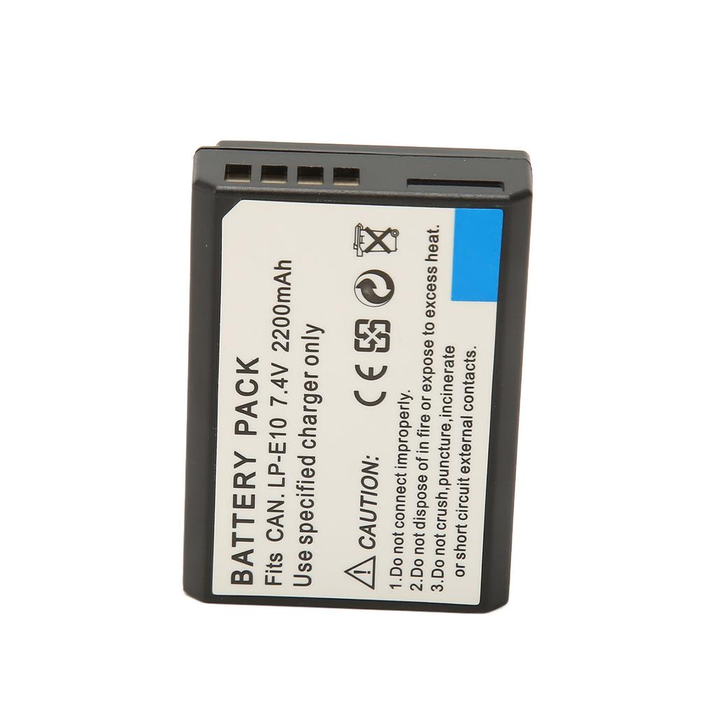 LP E10 Lithium Ion Battery Professional 7.4V 2200mAh Camera Replacement Battery for 1300d 1100D