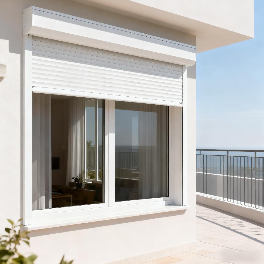Aluminum Alloy Vertical Roll Shutter Doors for Hotels Bedrooms Factories Residential & Commercial Buildings-Durable