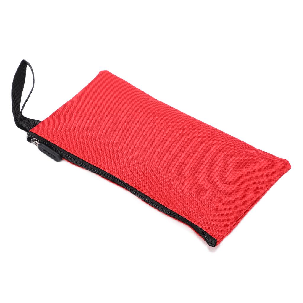Canvas Tool Bag Durable Waterproof Portable Canvas Zipper Pouch for Items StorageRed