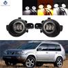 For Nissan X-Trail T30 2001-2006 1Pair Angel Eye Fog Light Car Front Bumper LED Fog Lamp Daytime Running Light DRL 3000LM 12V