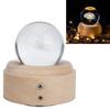 Прозрачный хрустальный шар вращающийся деревянный музыкальный ящик светодиодный ночник для девочек подарок на день рождения Рождество