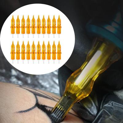 2 X Иглы-картриджи для тату Наконечники Круглые Плоские для Татуировки Перманентной