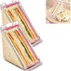 Triangle Sandwich Container Portable Triangular Transparent Cake Storage Plastic Box Reusable Travel Sandwich Airtight Box