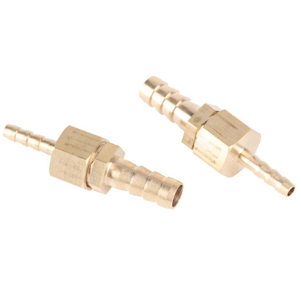 2pcs 4 8mm Brass Fitting Hose Barb Tail Reducer Reducing Plug Connector