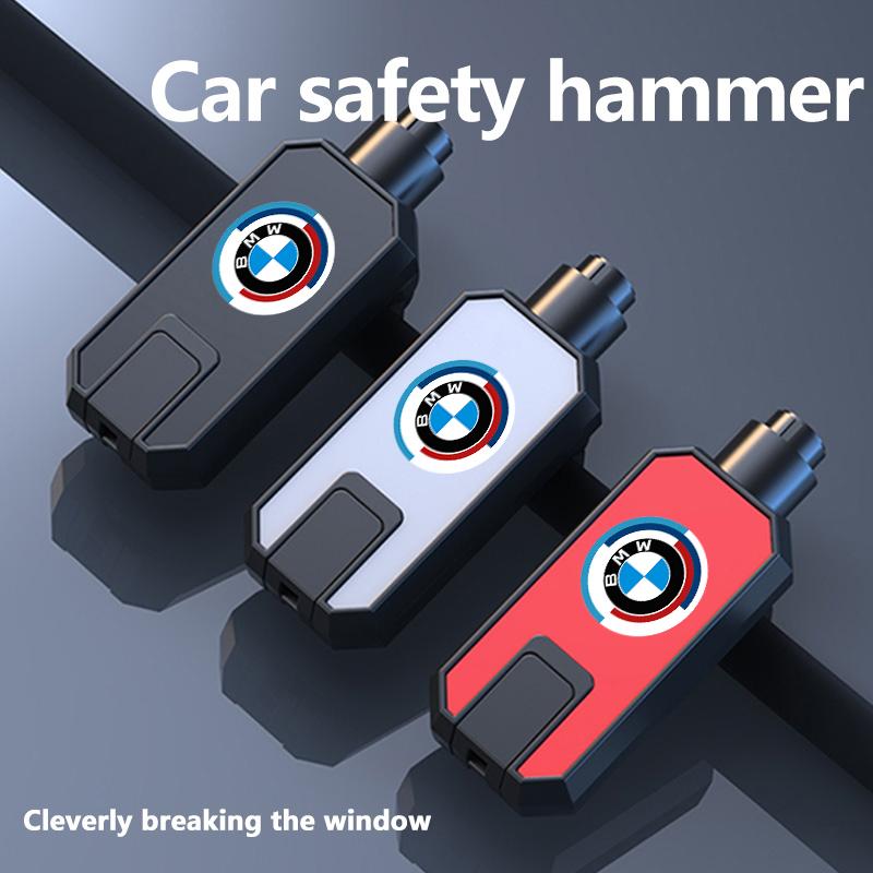 JKGN2 Car Safety Hammer Emergency Glass Window Break Seat Belt Cutter For BMW X1 X2 X3 X4 X5 X6 F49 F39 F25 G01 F16 G06 G07 F25 F30