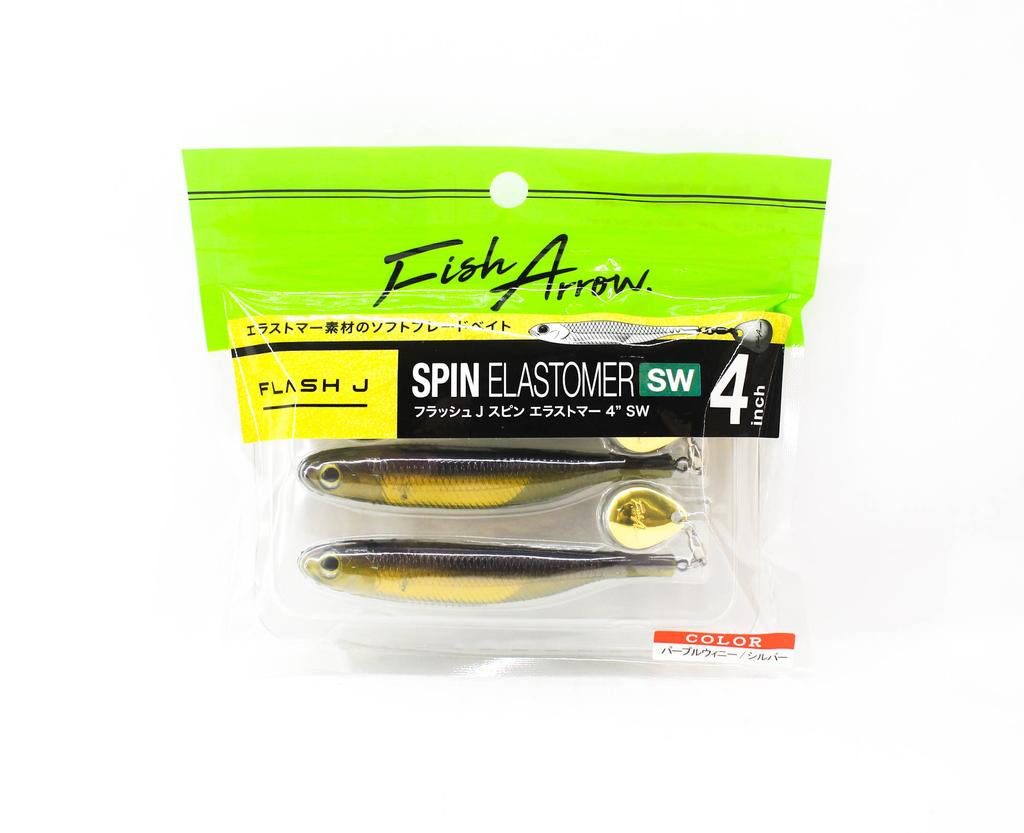 Fish Arrow Soft Lure Flash J Spin SW 4 Inch 3 Piece Per Pack 103 (9052)