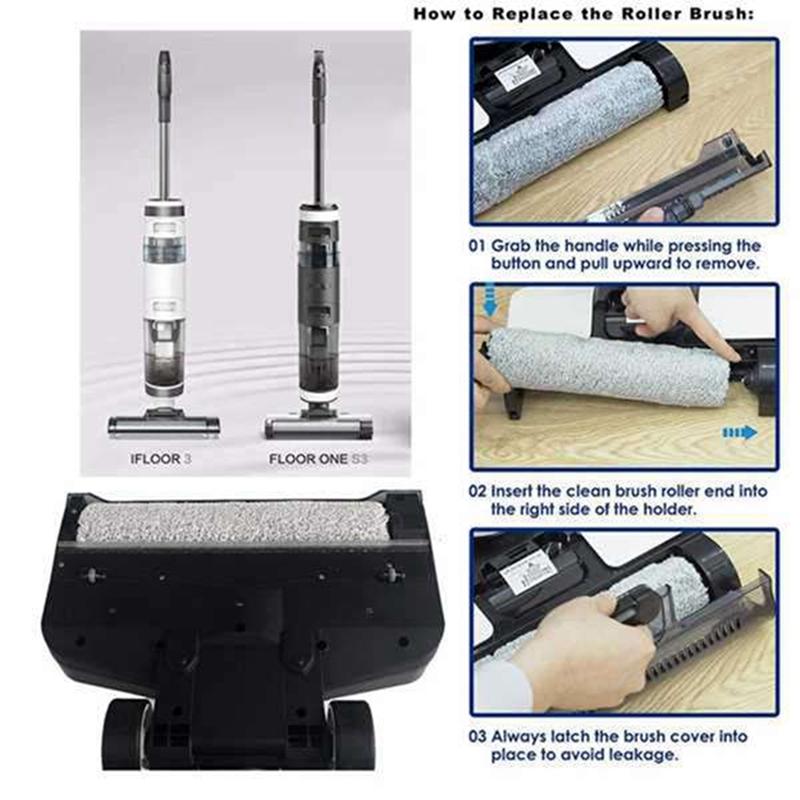 Rollers Brush Replacement And Filters For Tineco Ifloor 3 And Floor One S3 Cordless Vacuum Cleaner Brush Rollers