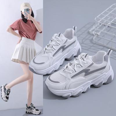Женские кроссовки Dad Shoes весна-осень Wave Soft Bottom Fashion Colorblock Muffin Sweet Cool Ins Casual Sneaker Mixed Batch