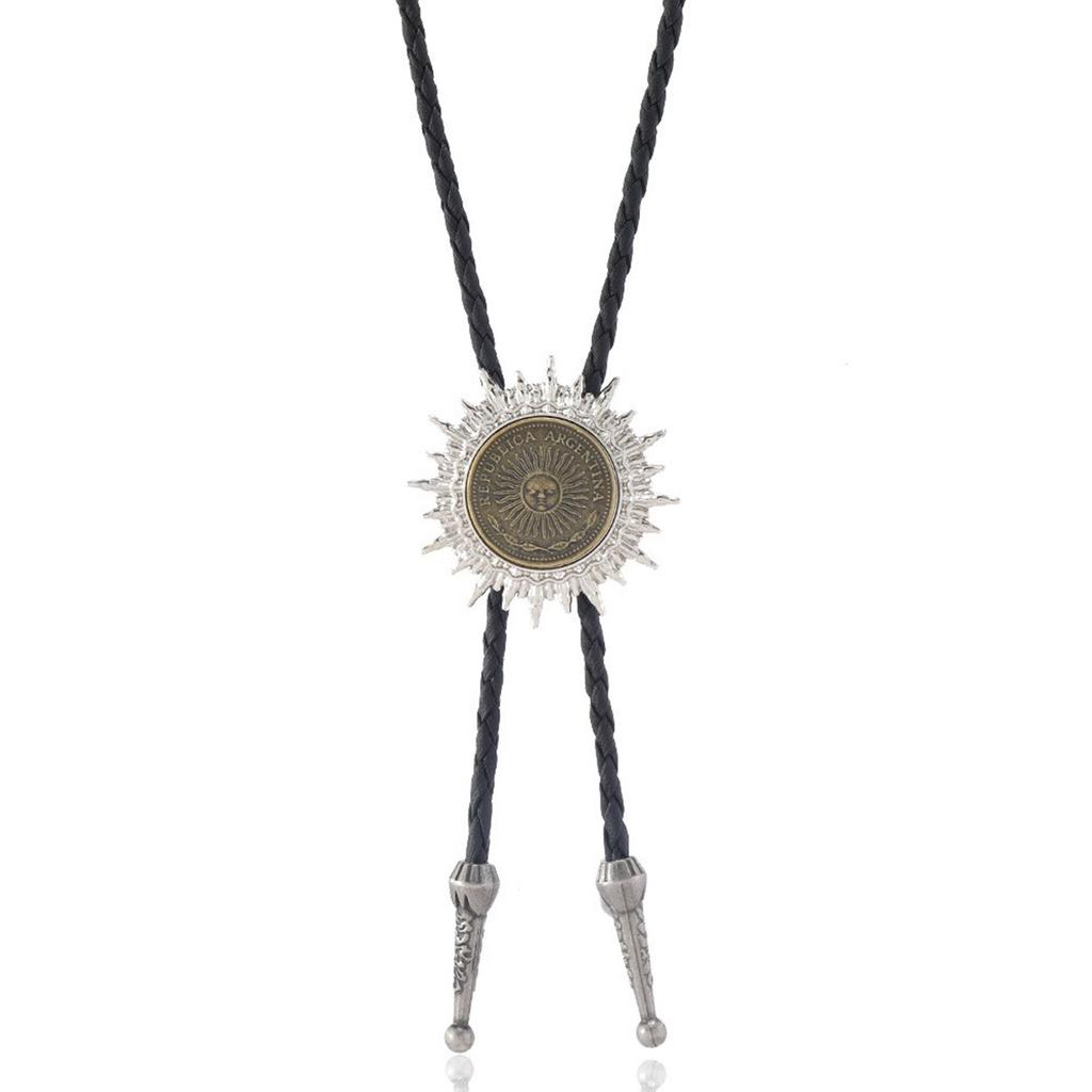 1pc/1pair Metal Bolo Tie Carnivals Necktie Carved Pendant Bolo Tie for Shirt Sweater Decorative Adult Birthdays Gift