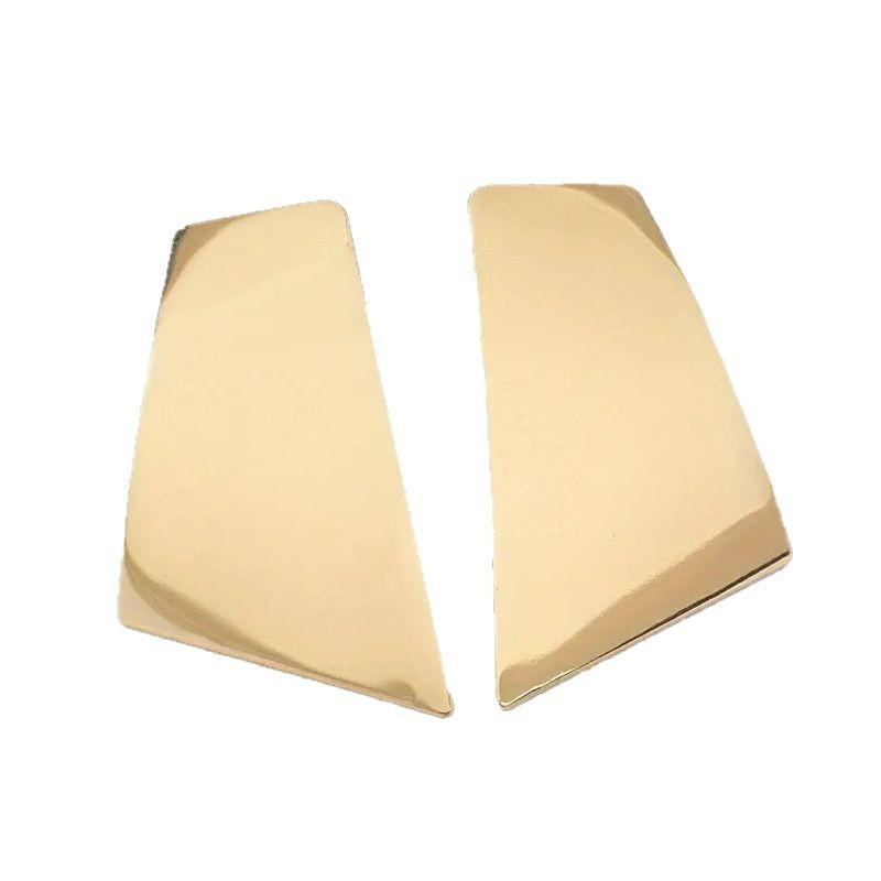 Простые металлические геометрические серьги-гвоздики, трендовые украшения в стиле INS