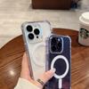 Роскошный чехол для телефона Magsafe с беспроводной зарядкой для Iphone 14 13 12 11 Pro Max Plus, противоударный прозрачный чехол-бампер