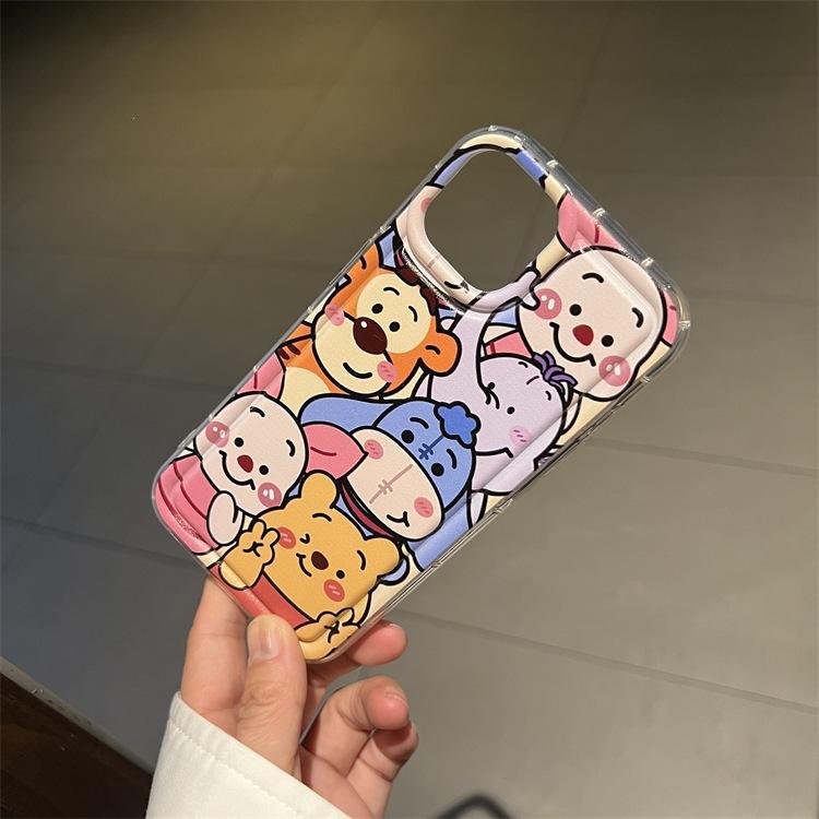 Мультяшный 15-этажный чехол для мобильного телефона iPhone14promax Apple 13/12 с подушкой безопасности, противоударный 11, мягкий чехол