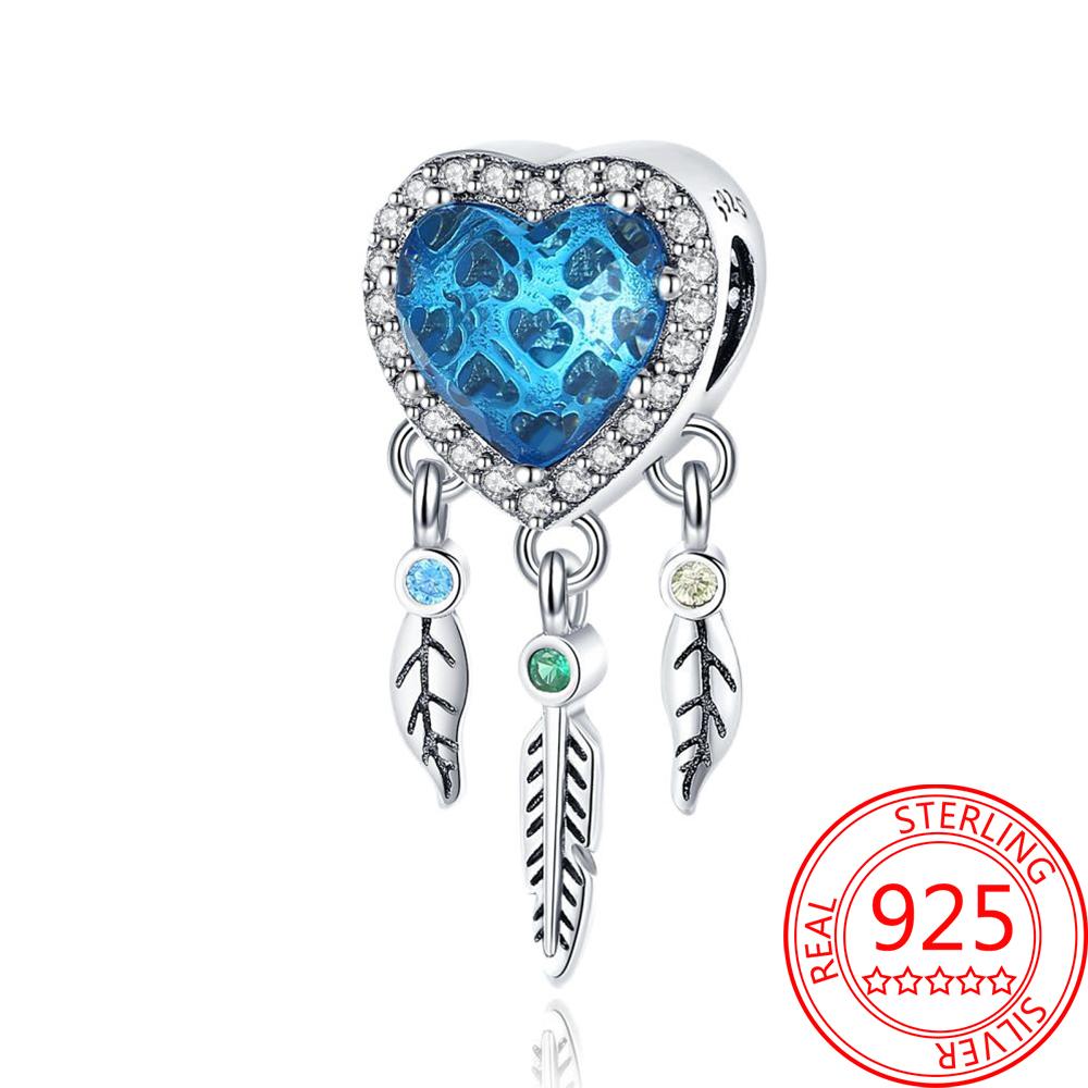 Медные Блестящие Розовые Подвески-Шармы в Форме Сердца Подходят для Оригинального Браслета для Женщин Ювелирные Изделия в Подарок на День Святого Валентина