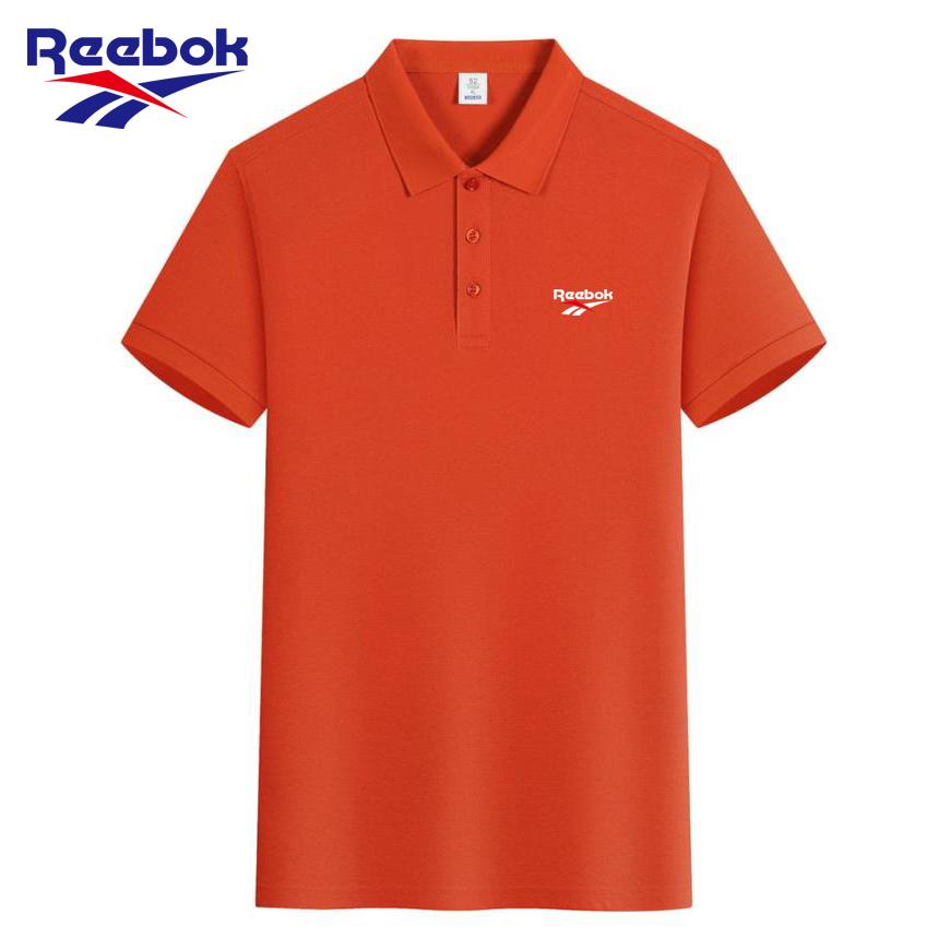 Reebok Летняя новинка 2026 года, женская хлопковая повседневная спортивная рубашка-поло с вышивкой