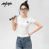 Женская футболка с коротким рукавом и принтом букв в стиле MJ