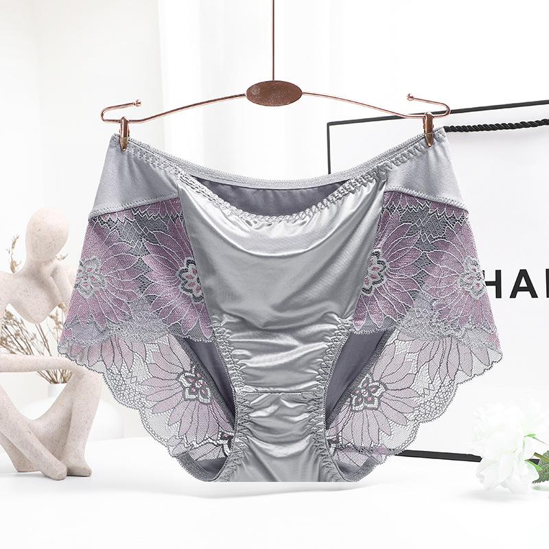 Женское нижнее белье женские бедра подъем сексуальные кружева бесшовные чистый хлопок высокая талия плюс размер треугольные трусики для осени зимы