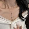 Women's Heart Rose Pearl Tassel Long Y-String Necklace