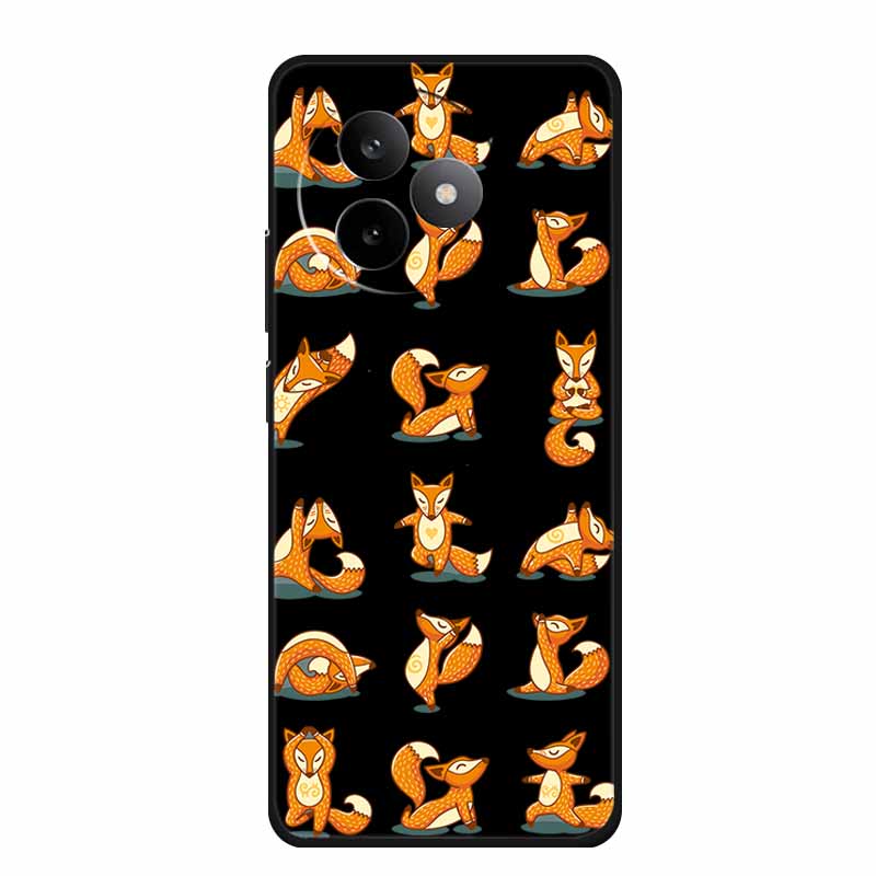 Чехол для телефона Xiaomi Redmi K80 Ultra Чехол Мягкий Черный Силикон Мультяшный Кот ТПУ Funda Для Redmi K 80 Ultra Чехол Coque 6.83" Корпус