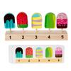 Kids Shape Color Sorting Board Game Toys Wooden Fruit Candy Ice Cream Matching Game Logical Thinking Training Pretend Food Toys
