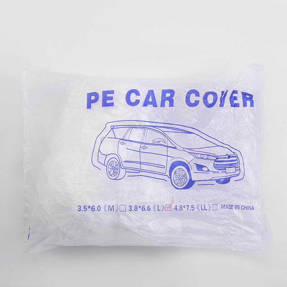 Универсальный защитный чехол для автомобиля S-XL одноразовый прозрачный чехол для автомобиля наружная защита водонепроницаемый пыленепроницаемый для хэтчбека внедорожника