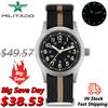 Militado ML05 38 мм Винтажные Часы с Кварцевым Механизмом VH31 Полевые Часы Куполообразное Сапфировое Стекло С Высококачественным Антибликовым Покрытием Наручные Часы