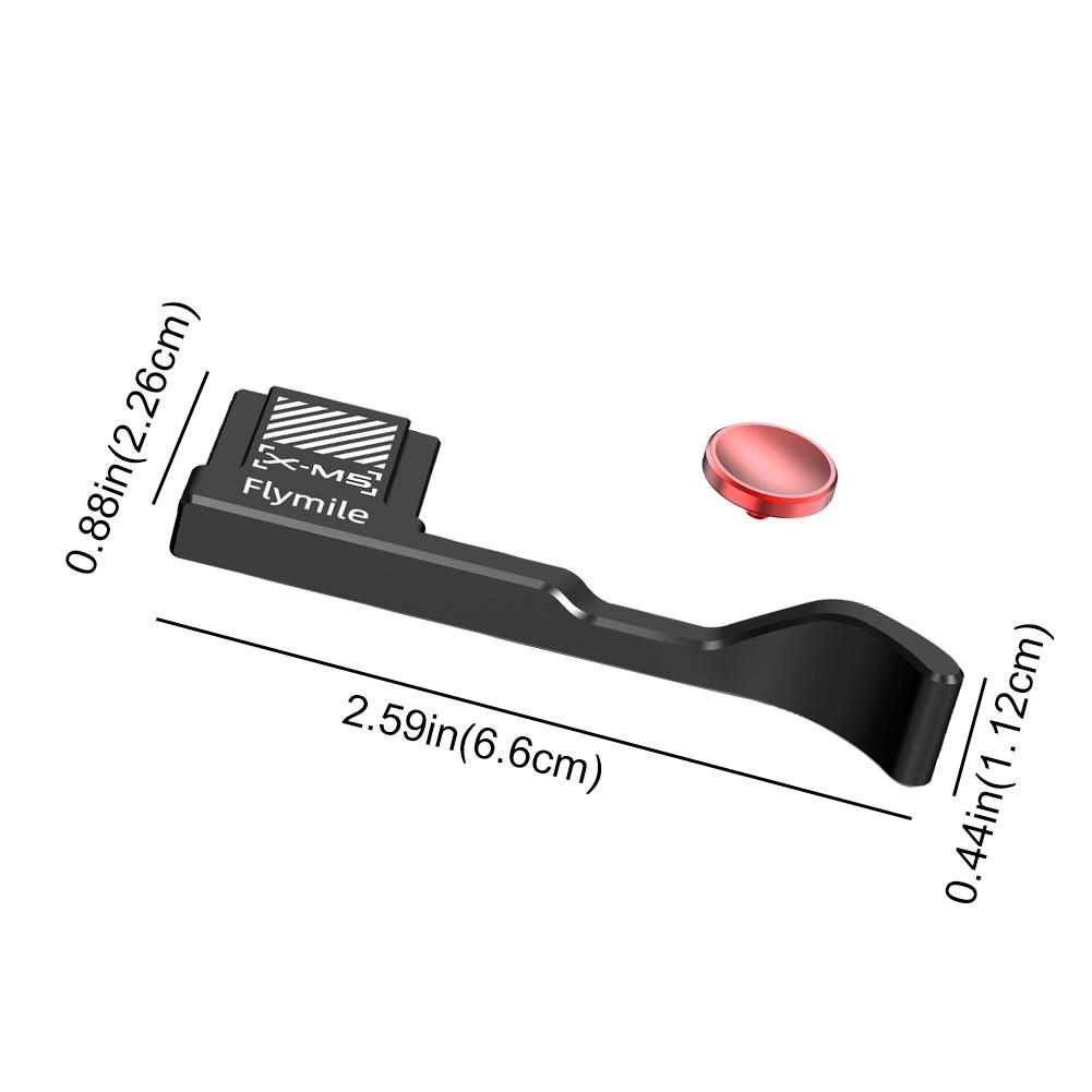 Крышка горячего башмака со встроенной кнопкой спуска затвора, силиконовыми подушечками, упором для большого пальца камеры, рукояткой "Большой палец вверх" для Fujifilm XM5 Fuji X-M5