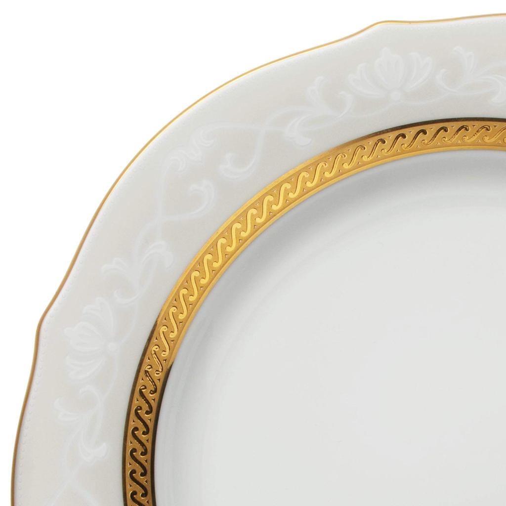 Тарелка Noritake Accent 23 см, хэмпширское золото, 2 шт., тонкий фарфор (Парный набор) Р91310/4335