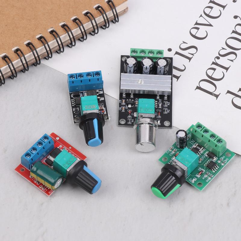 Регулятор напряжения 2/3/5/10А ШИМ Регулятор скорости двигателя постоянного тока Губернатор Бесступенчатый регулятор скорости Диммер для светодиодов Модуль контроллера мощности