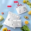 10Pcs/Box Leakproof Food Bags Reusable Freezer Stand Up Zip Lock Bag Packaging Pouch