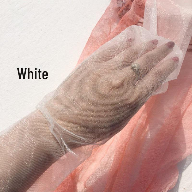 Перламутровые ультратонкие блестящие чулки с защитой от зацепок - невидимые блестящие летние колготки