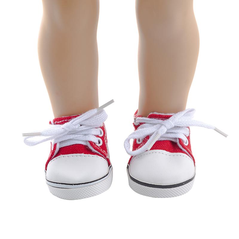 Кукольная парусиновая обувь, кроссовки, обувь для куклы 43 см, 18-дюймовые куклы для девочек
