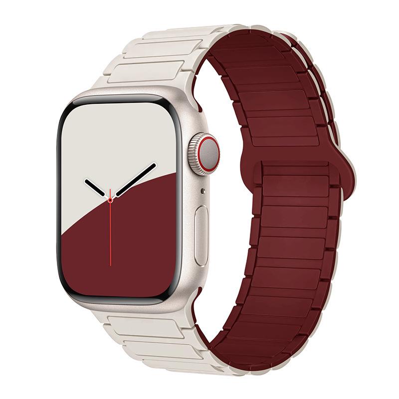 Современный силиконовый ремешок для Apple Watch Series 8/9 & S10 с магнитной застежкой