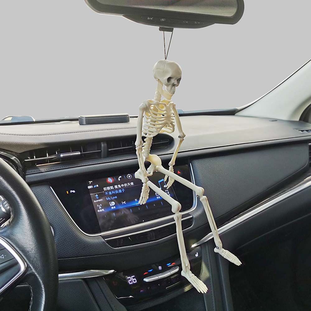 accessories Biology teaching Skeleton model Human Bones Halloween props Car Rearview mirror pendant