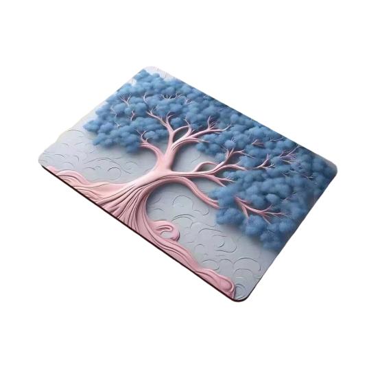 Yousheng Floral Dish Drying Mat Absorbent Kitchen Drying Mat Reusable Washable Dish Drying Pad Non-slip Dish Rack Mats for Kitchen Counter